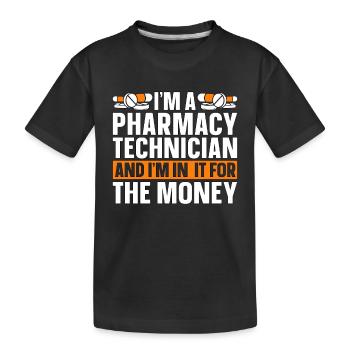 Technicien en pharmacie Technicien en pharmacie Cadeau - T-shirt bio Premium Enfant - noir - Devant