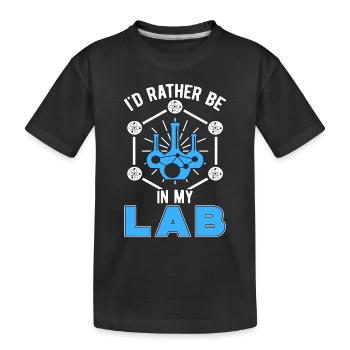 Labor Labortechniker Wissenschaft Chemie Geschenk - Kinder Premium Bio T-Shirt - Schwarz - Vorne