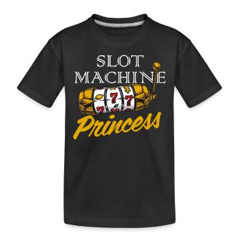 Machine à sous, Jeux d’argent, Machine à sous - T-shirt bio Premium Enfant - noir - Devant