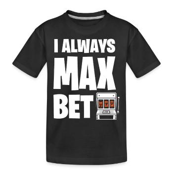Machine à sous, Jeux d’argent, Machine à sous - T-shirt bio Premium Enfant - noir - Devant