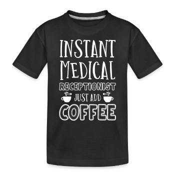 Réceptionniste médicale - T-shirt bio Premium Enfant - noir - Devant
