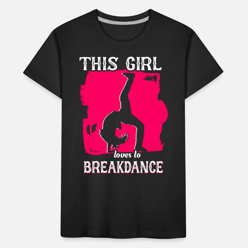 Breakdance Mädchen Breakdancer Kinder Premium Bio T-Shirt
