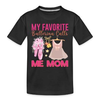 Danseur de ballet Ballerine Ballet - T-shirt bio Premium Enfant - noir - Devant