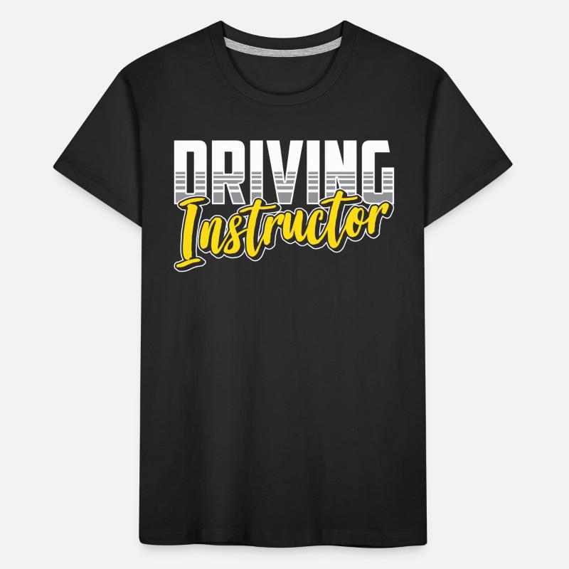 Driving instructor Learner driving school driving lesson Kids' Premium Organic T-Shirt