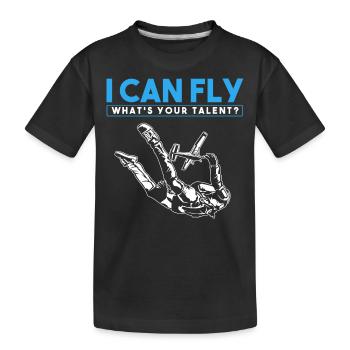 Skydiving, Skydiving - Kids' Premium Organic T-Shirt - black - Front