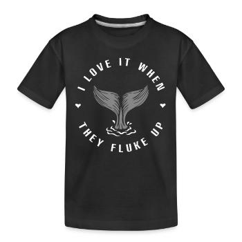 Baleines, baleines, observation des baleines, observation des baleines - T-shirt bio Premium Enfant - noir - Devant