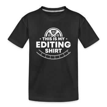Videographer Filmmaker Film Director Filmmaking - Kids' Premium Organic T-Shirt - black - Front