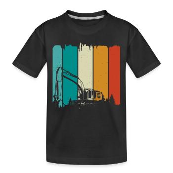 Bagger - Kinder Premium Bio T-Shirt - Schwarz - Vorne