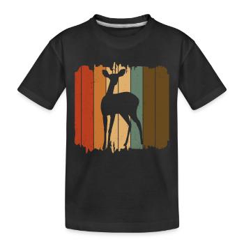 Chevreuil - T-shirt bio Premium Enfant - noir - Devant