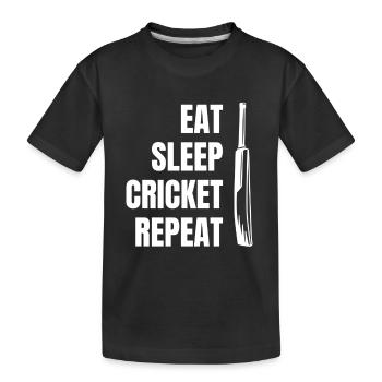 Cricket Cricket Équipe de cricket Équipe de cricket - T-shirt bio Premium Enfant - noir - Devant