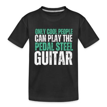 Pedal Steel Guitar - Kids' Premium Organic T-Shirt - black - Front