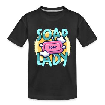 Savonerie Savon Dame Artisanat Saponifications - T-shirt bio Premium Enfant - noir - Devant