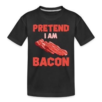 Lustiges Speck Geschenk - Kinder Premium Bio T-Shirt - Schwarz - Vorne