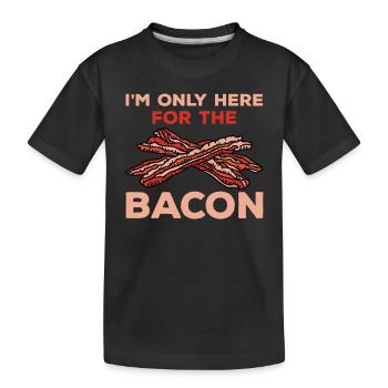 Lustiger Speck Spruch - Kinder Premium Bio T-Shirt - Schwarz - Vorne