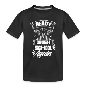 Bereit Die Schule Wieder Zu Erobern Schulstart - Kinder Premium Bio T-Shirt - Schwarz - Vorne