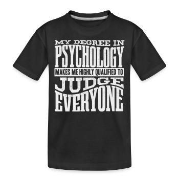 Psychologue, psychiatre, psychanalyste - T-shirt bio Premium Enfant - noir - Devant
