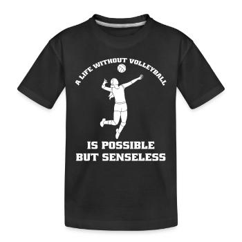 Volleyball Beach Volleyball Cadeau Volleyball Joueur de volleyball - T-shirt bio Premium Enfant - noir - Devant