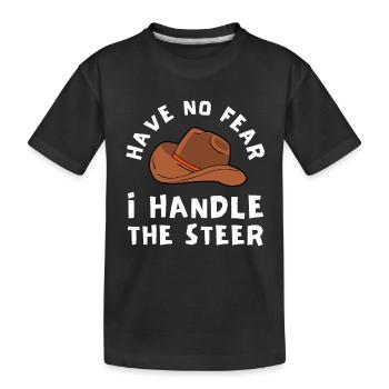 Future Bull Rider Steer Riding - T-shirt bio Premium Enfant - noir - Devant