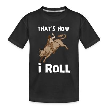 Future Bull Rider Steer Riding - T-shirt bio Premium Enfant - noir - Devant