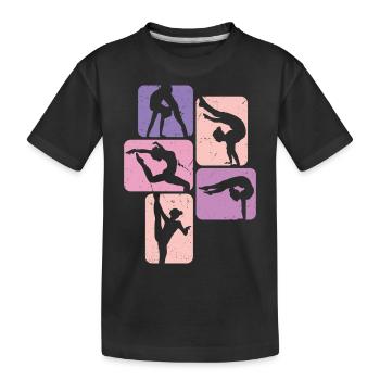 Gymnastique | Gymnastique Gymnastique Filles Femmes - T-shirt bio Premium Enfant - noir - Devant