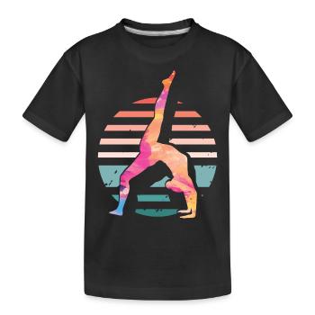 Gymnastique | Gymnastique Gymnastique Filles Femmes - T-shirt bio Premium Enfant - noir - Devant