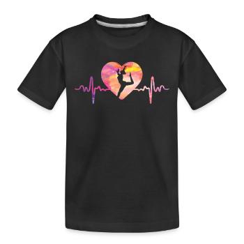 Gymnastique | Gymnastique Gymnastique Filles Femmes - T-shirt bio Premium Enfant - noir - Devant
