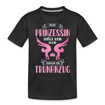 Turnen | Turnerin Gymnastik Turnen Mädchen Frauen - Kinder Premium Bio T-Shirt - Schwarz - Vorne