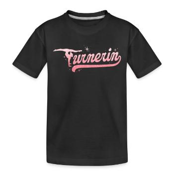 Turnen | Turnerin Gymnastik Turnen Mädchen Frauen - Kinder Premium Bio T-Shirt - Schwarz - Vorne