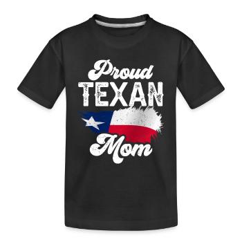 Fière mère texane Texas Texas Texan - T-shirt bio Premium Enfant - noir - Devant