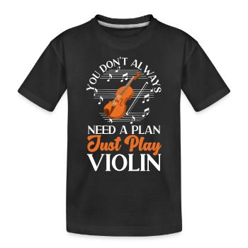 Violoniste violoniste Vous n’avez pas toujours - T-shirt bio Premium Enfant - noir - Devant