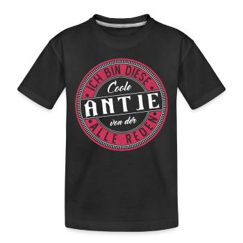 Antje Geschenkidee Geschenk Geburtstag - Kinder Premium Bio T-Shirt - Schwarz - Vorne