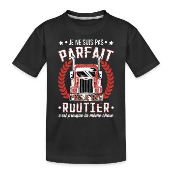 Camion | Camionneur | Poids Lourd | Routier - T-shirt bio Premium Enfant - noir - Devant