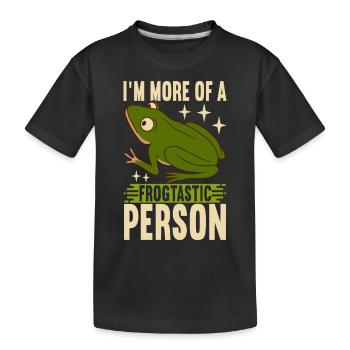 Grenouille Amphibiens Grenouilles - T-shirt bio Premium Enfant - noir - Devant