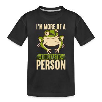 Grenouille Amphibiens Grenouilles - T-shirt bio Premium Enfant - noir - Devant