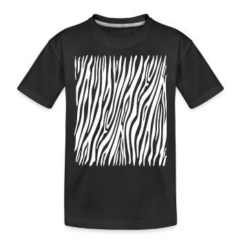 Zebra Pattern Carnival Costume Zebra Stripe - Kids' Premium Organic T-Shirt - black - Front