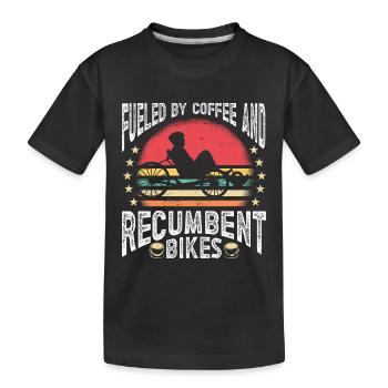 Vélo couché Cycliste couché - T-shirt bio Premium Enfant - noir - Devant