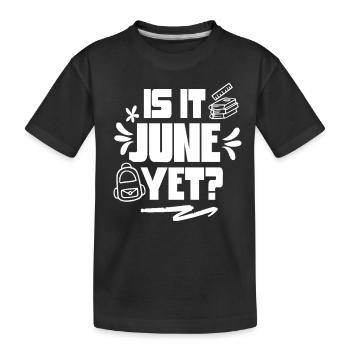 C’est déjà juin Rentrée Rentrée Rentrée - T-shirt bio Premium Enfant - noir - Devant