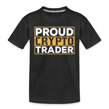 Fier Crypto Trader Trade Crypto Trading - T-shirt bio Premium Enfant - noir - Devant