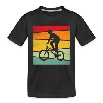 BMX Retro - Kinder Premium Bio T-Shirt - Schwarz - Vorne