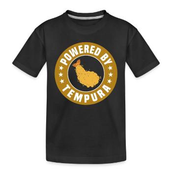 Angetrieben Durch Tempura - Kinder Premium Bio T-Shirt - Schwarz - Vorne