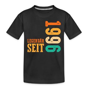 27 Jahre Geburtstag Jahrgang 1996 - Kinder Premium Bio T-Shirt - Schwarz - Vorne