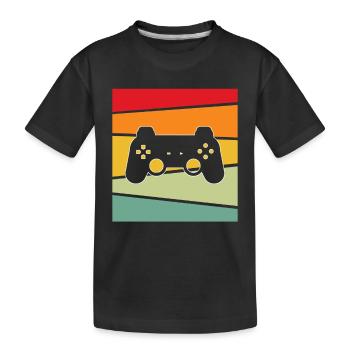 Gaming Rétro - T-shirt bio Premium Enfant - noir - Devant