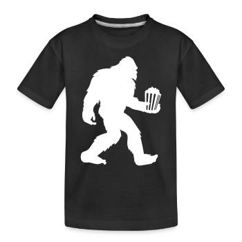 Popcorn - Kinder Premium Bio T-Shirt - Schwarz - Vorne
