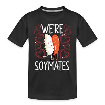 Nous sommes amis soja - T-shirt bio Premium Enfant - noir - Devant