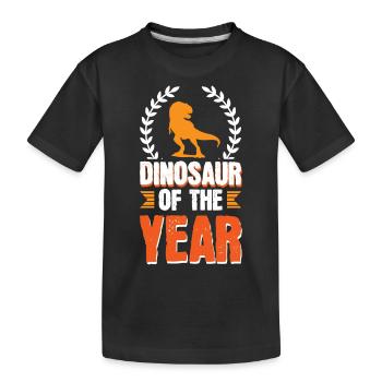 Dinosaur Of The Year - Kids' Premium Organic T-Shirt - black - Front
