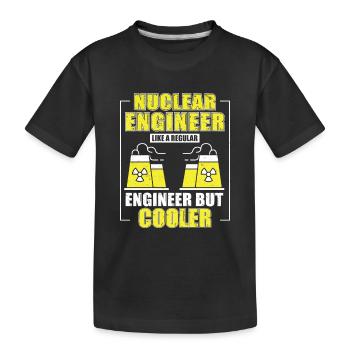 Ingénieur nucléaire comme un ingénieur normal - T-shirt bio Premium Enfant - noir - Devant