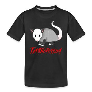 TEKKNO TEKKNOPOSSUM TECHNO OPOSSUM - Kinder Premium Bio T-Shirt - Schwarz - Vorne