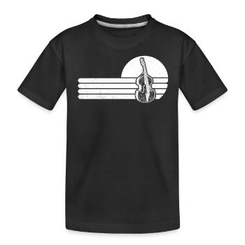 Contrebasse Contrebassiste Contrebassiste - T-shirt bio Premium Enfant - noir - Devant
