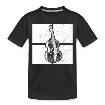 Contrebasse Contrebassiste Contrebassiste - T-shirt bio Premium Enfant - noir - Devant