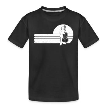 Contrebasse Contrebassiste Contrebassiste - T-shirt bio Premium Enfant - noir - Devant